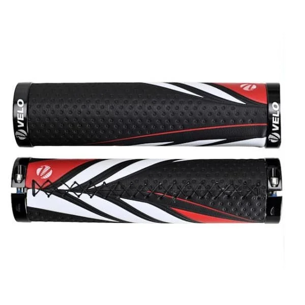 Popularny Chwyty rowerowe Velo ProX Gel 130mm skręcane czarno-czerwone