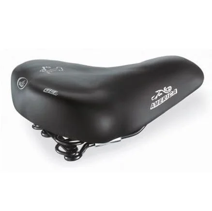 Siodełko rowerowe Selle Monte Grappa America Gel żelowe czarne Zniżka