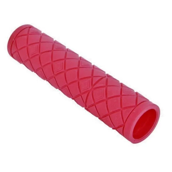Chwyty rowerowe Karo ELA BRAT PVC 120mm czerwone Okazja