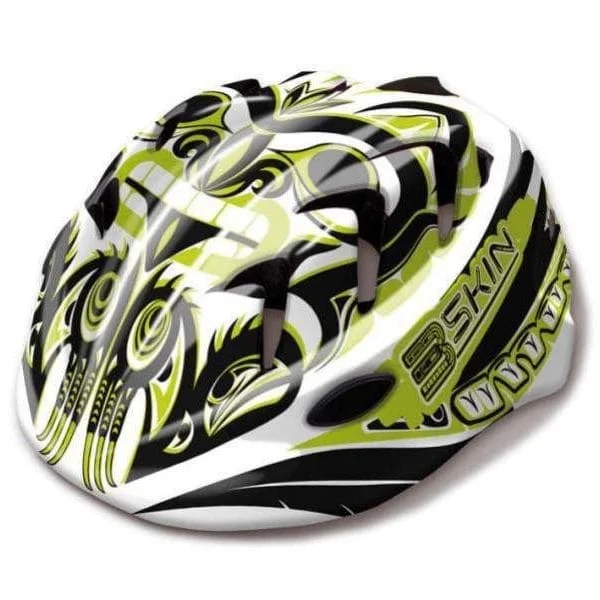 Kask rowerowy dziecięcy B-Skin Kidy Pro biało-zielony Wyprzedaż