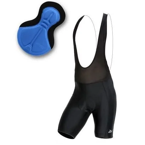 Spodenki rowerowe Rogelli Bibshort BASIC DE LUXE szelki M czarny Bezpieczna płatność