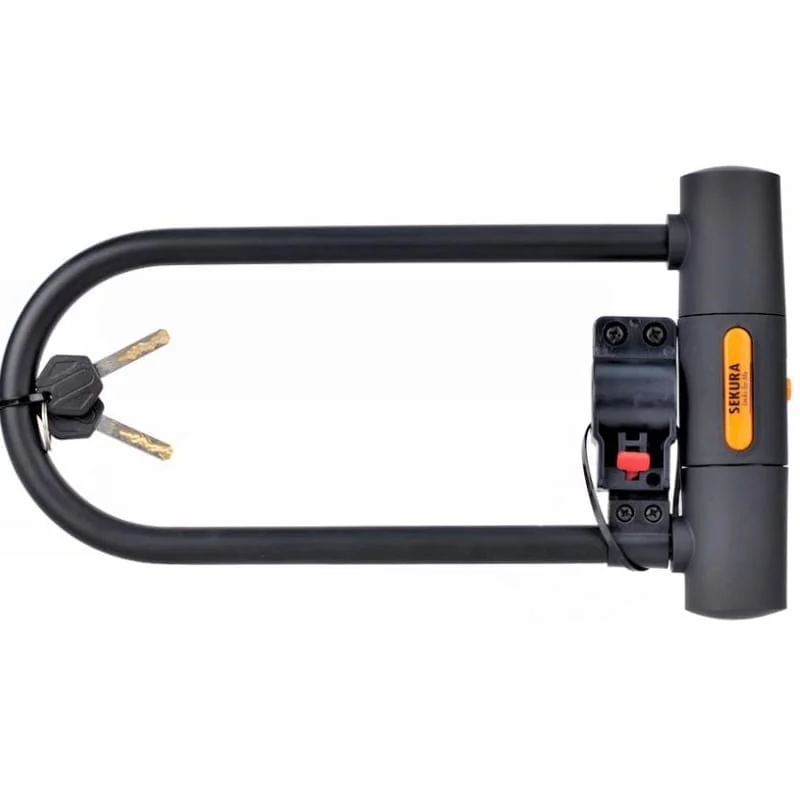 Zapięcie do roweru Sekura U-lock 180x320mm na klucz czarne Obniżka ceny