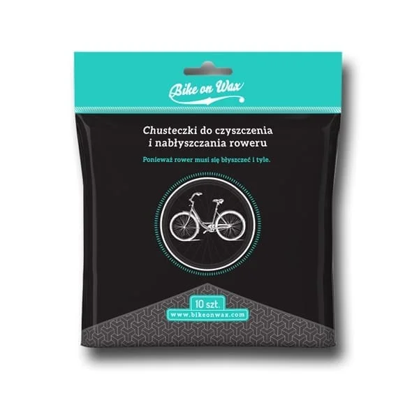 Chusteczki do czyszczenia i nabłyszczania roweru Bike on Wax 10szt Tylko do końca tygodnia
