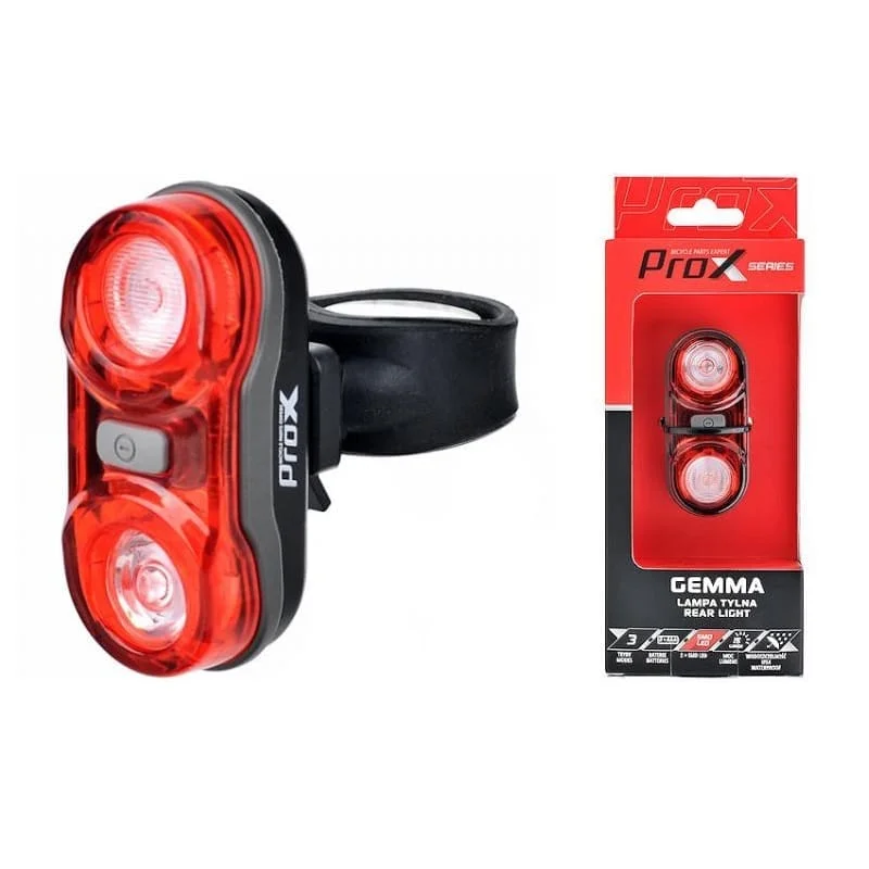 Oferta Lampka rowerowa tylna ProX Gemma 2×0,5W LED baterie