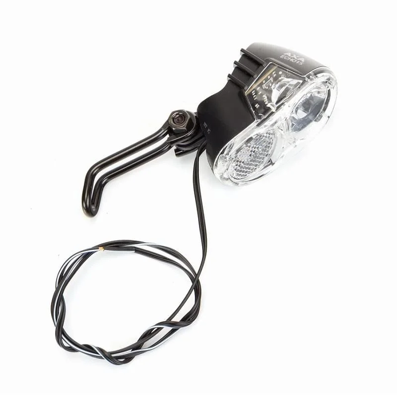 Ekspresowa dostawa Lampka rowerowa przednia AXA Basta Echo 15 on/off 1 LED 15LUX dynamo