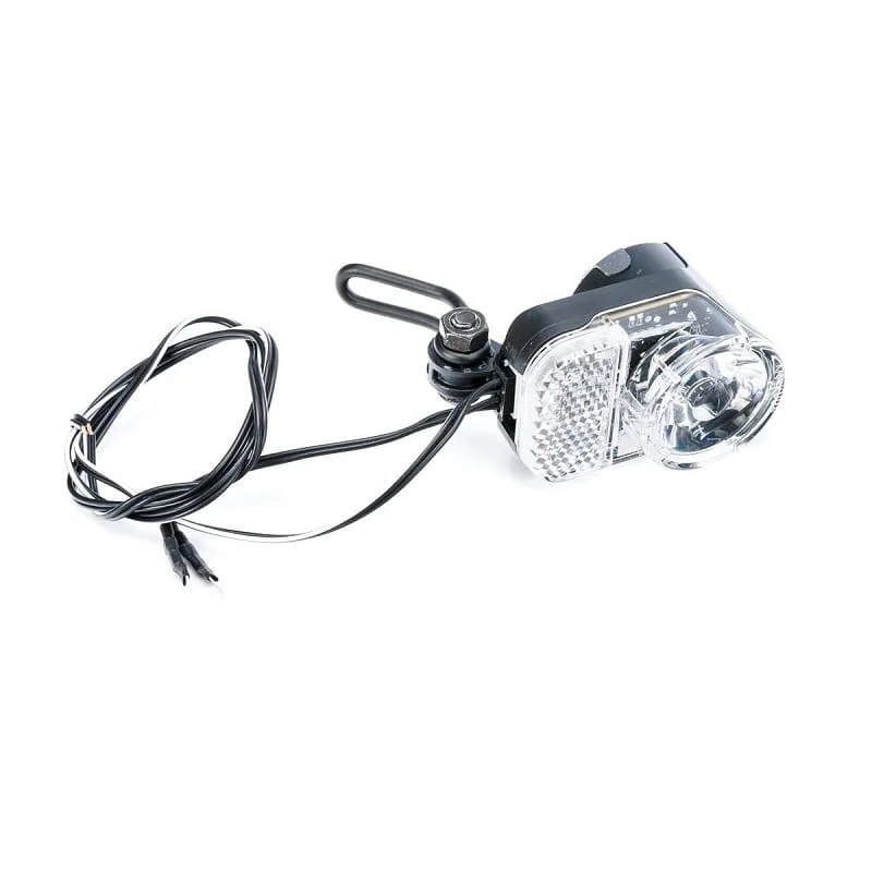 Do wyczerpania zapasów Lampka rowerowa przednia AXA Basta Pico Steady Auto 30 1 LED 30LUX dynamo z podtrzymaniem
