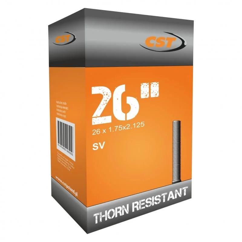 Dętka rowerowa antyprzebiciowa CST Thorn Resistant 26×1,75/2,125 AV 40mm Oferta limitowana