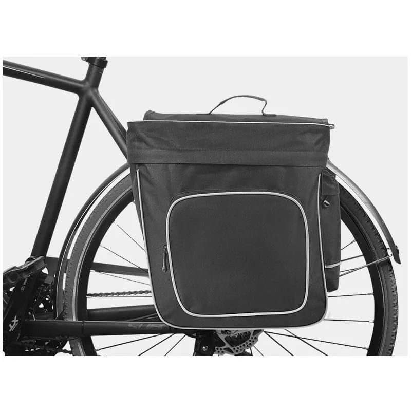 Wysoka jakość Sakwa rowerowa na bagażnik ROSWHEEL SAHOO 30L czarna