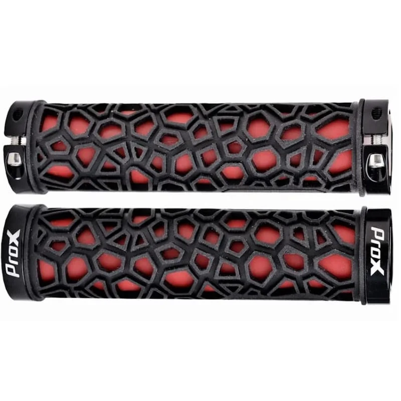 Chwyty rowerowe ProX GP-53 130mm skręcane czerwono-czarne Super okazja