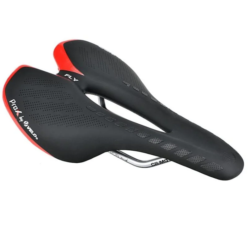 Siodełko rowerowe Velo ProX Fly Airform VL-1966 czarno-czerwone Wyjątkowa oferta