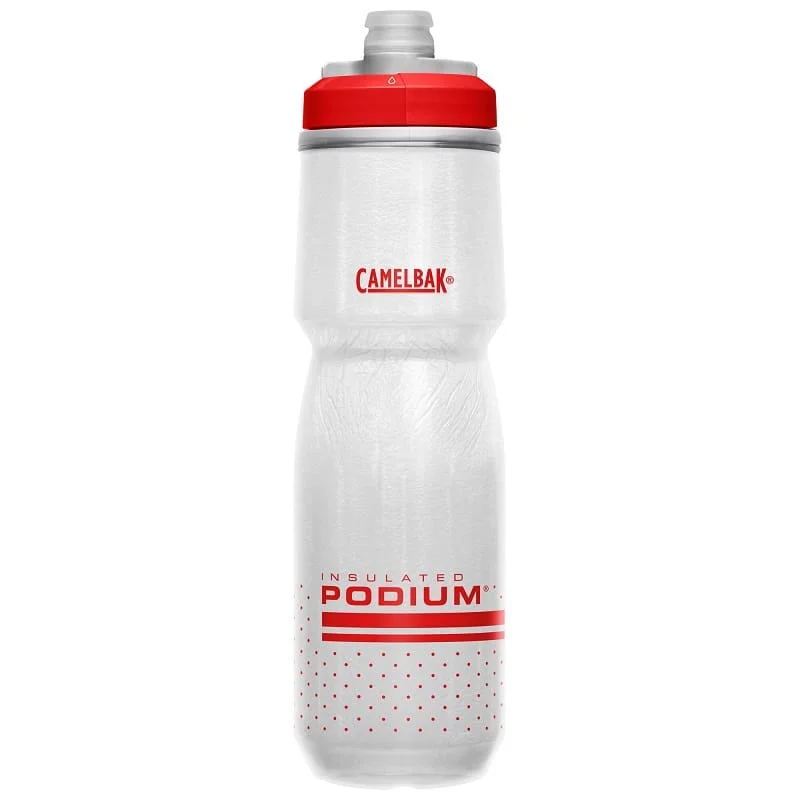Bidon CamelBak Podium Chill 710ml 24oz biało-czerwony Niska cena
