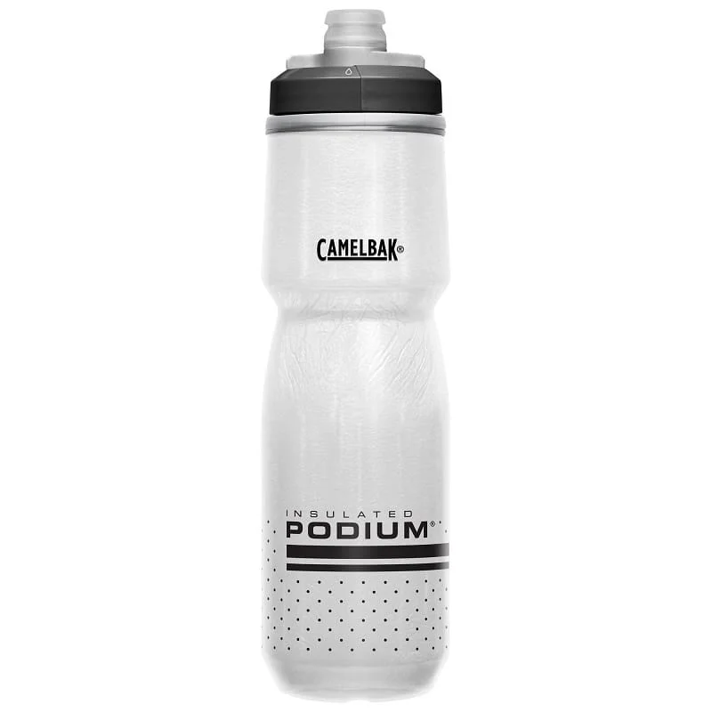 Nie przegap Bidon CamelBak Podium Chill 710ml 24oz biało-czarny