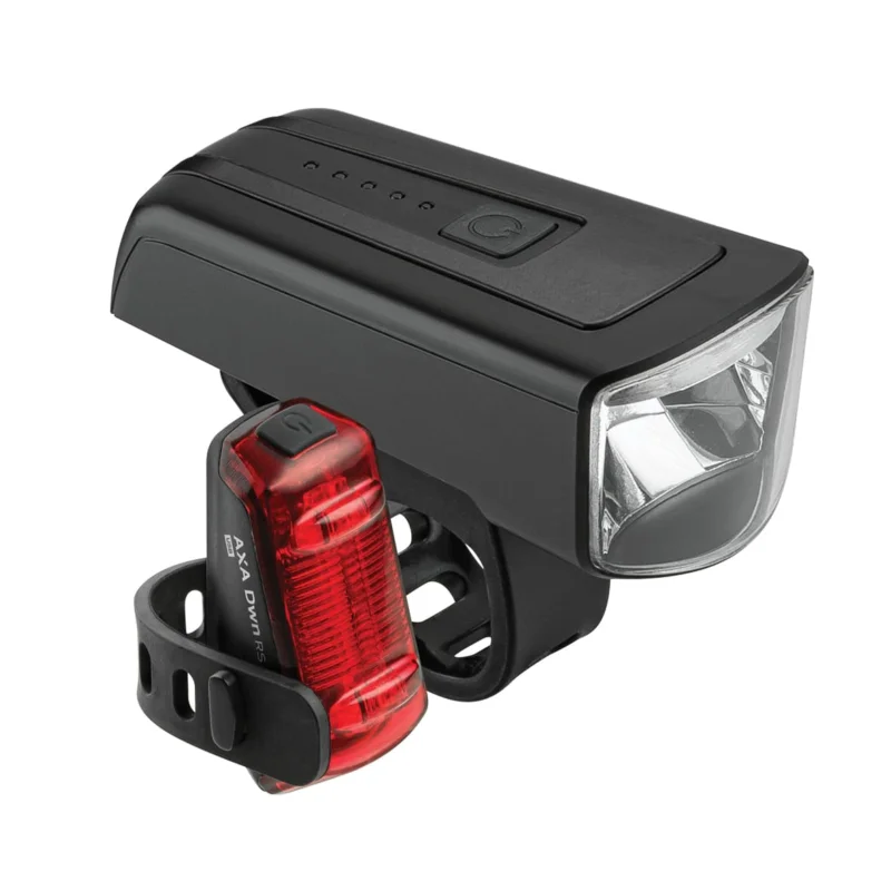 Zestaw lamp rowerowych AXA DWN 100/Rear 100LUX USB Cena promocyjna