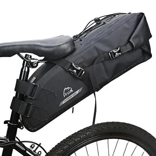Szybka dostawa Sakwa rowerowa pod siodło ProX Oregon 202 WATERPROOF SERIES 14L wodoodporna czarna