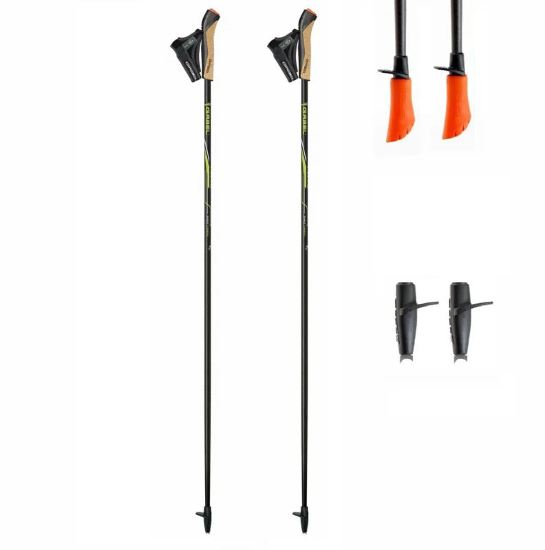 Kije Nordic Walking Gabel FX-75 snake carbon stała długość 130g Łatwy zwrot