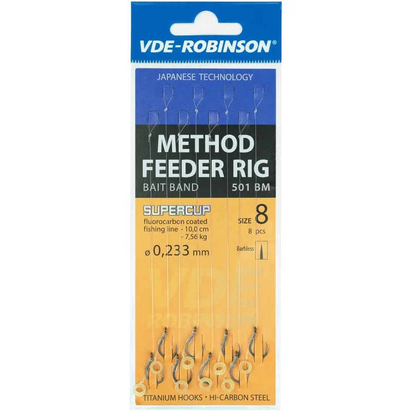 Nowość Przypony Robinson Method Feeder HPS - 8/ 0,23mm (7.56kg)/ 10cm