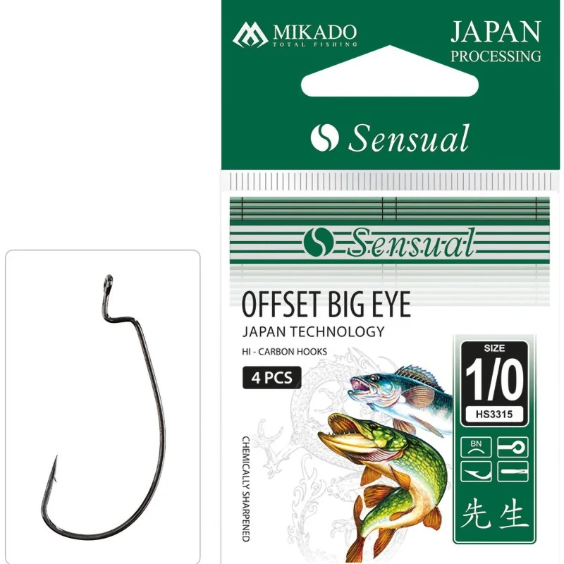 Oferta Haczyki Mikado Sensual Offset Worm I 1/0 Bn