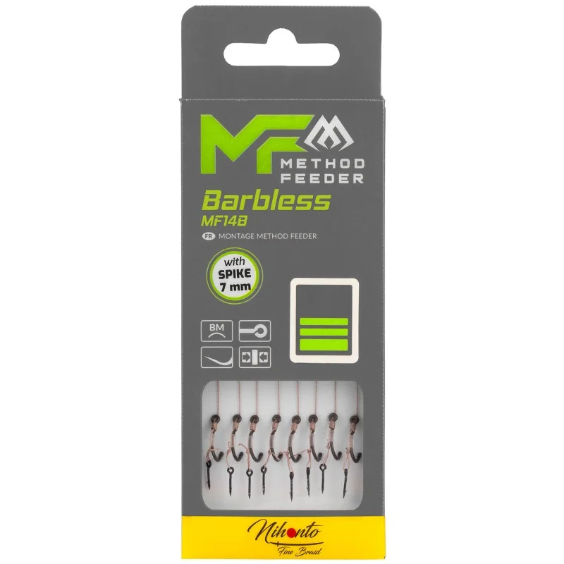Okazja Przypony Mikado Mf Mf14 Z Igłą Hak Bez Zadziora Nr 12 / Plecionka: 0.12mm/10cm