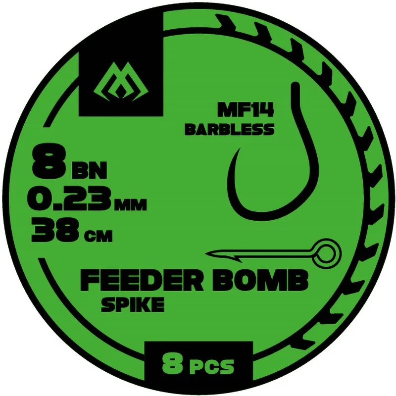 Cena promocyjna Przypony Mikado Fb Mf14 Z Igłą Hak Bez Zadziora Nr 6 / Żyłka: 0.25mm/38cm