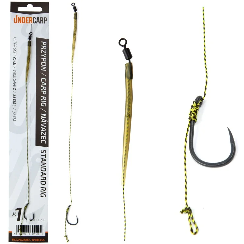Przypon Karpiowy Under Carp Standard Rig Bezzadziorowy - 4 Bestseller