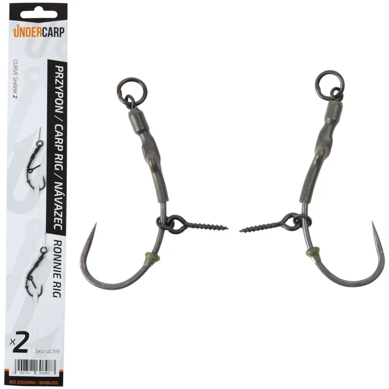 Oferta czasowa Przypon Karpiowy Under Carp Ronnie Rig Bezzadziorowy - 2