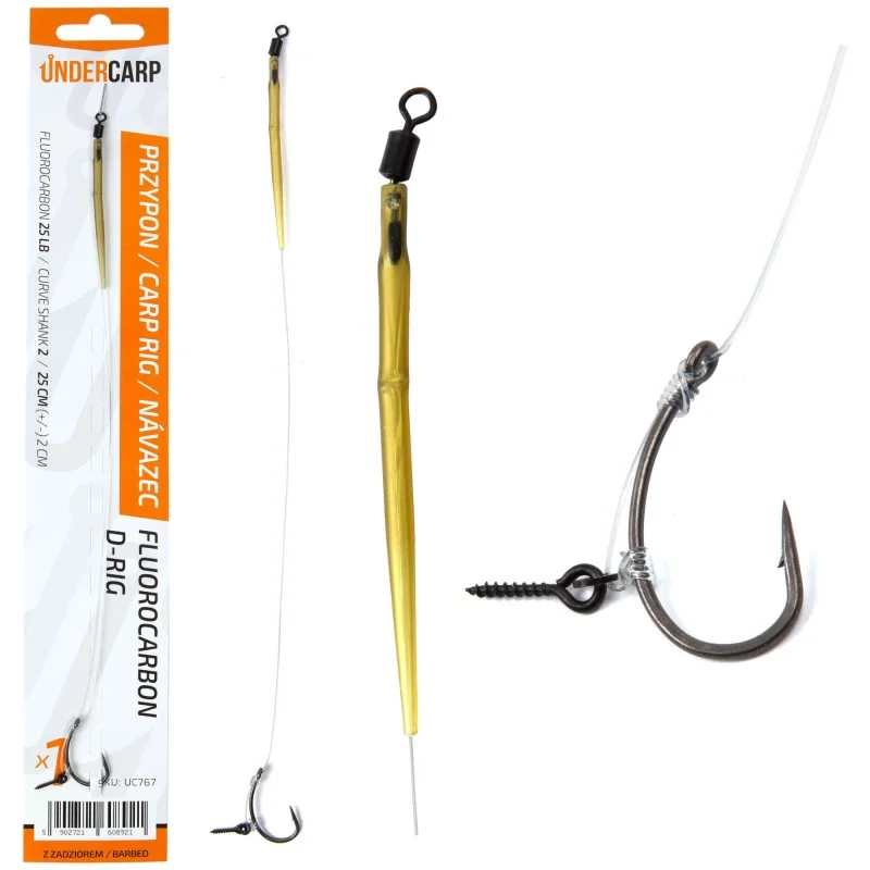 Przypon Karpiowy Under Carp Fluorocarbon D-Rig - 6 Wybór klientów