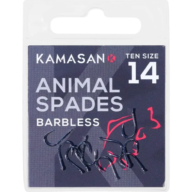 Haczyki Kamasan Animal Spade Barbless - 10 Nowość