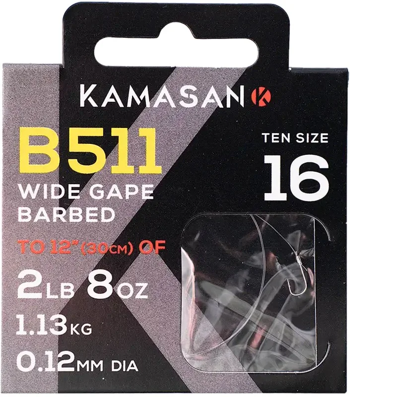 Przypony Kamasan B511 Barbed 30cm 0,10mm - 18 Rabat