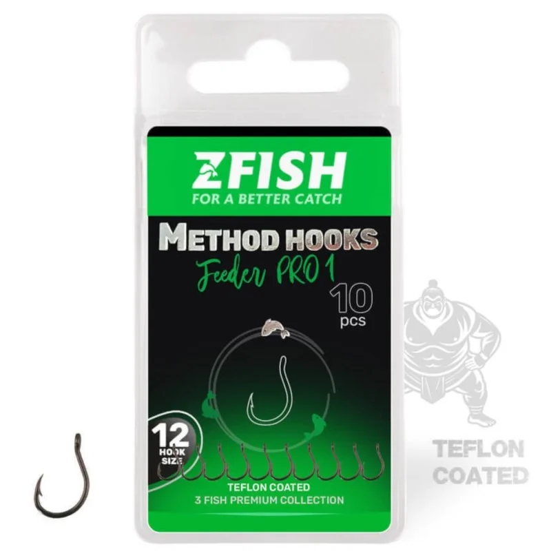 Cena promocyjna Haczyki Zfish Method Feeder Pro 1 Barbed - 14