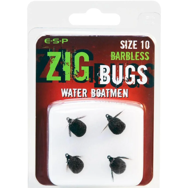 Haczyki Z Przynętą Sztuczną ESP Zig Bug Water Boatmen Barbless - 10 Tylko do końca tygodnia