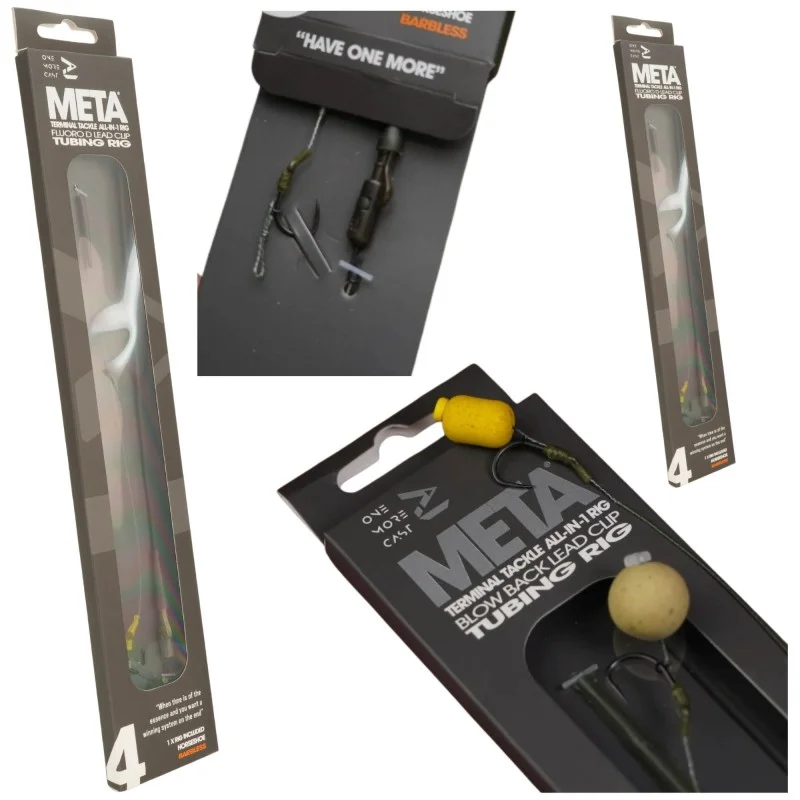 Przypon One More Cast Surrender All-In-1 Rigs Blend Tubing Blow Back Rig Horseshoe Barbless - 4 Oferta