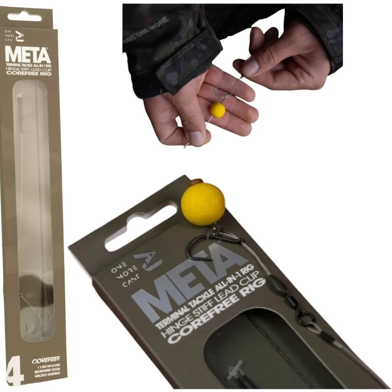 Przypon One More Cast Surrender All-In-1 Rigs Blend Corefree Double Over Hinge Redesmere Barbed - 4 Niska cena