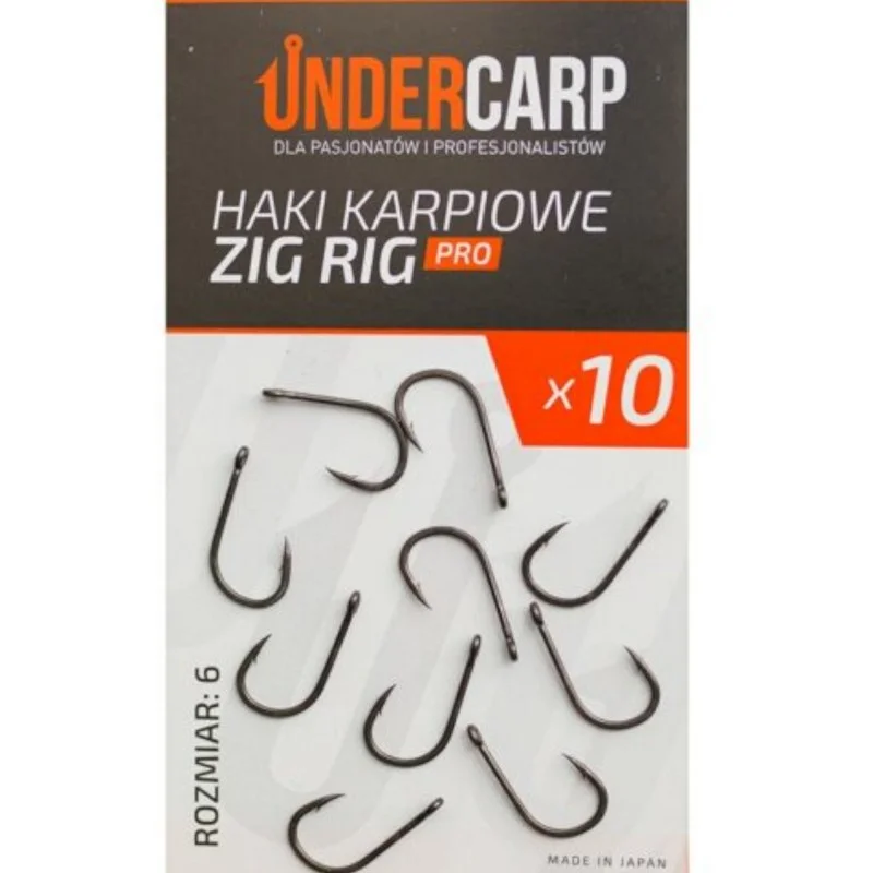 Haczyki Karpiowe Under Carp Zig Rig PRO - 6 Nowość