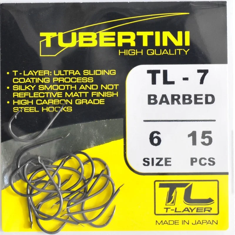 Nowość Haczyki Tubertini Serie TL-7 Barbed - 8 (15 szt.)