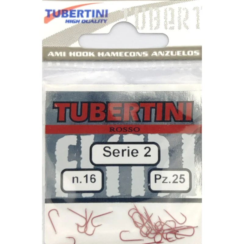 Wyjątkowa oferta Haczyki Tubertini Serie 2 Red Barbed - 17 (25 szt.)