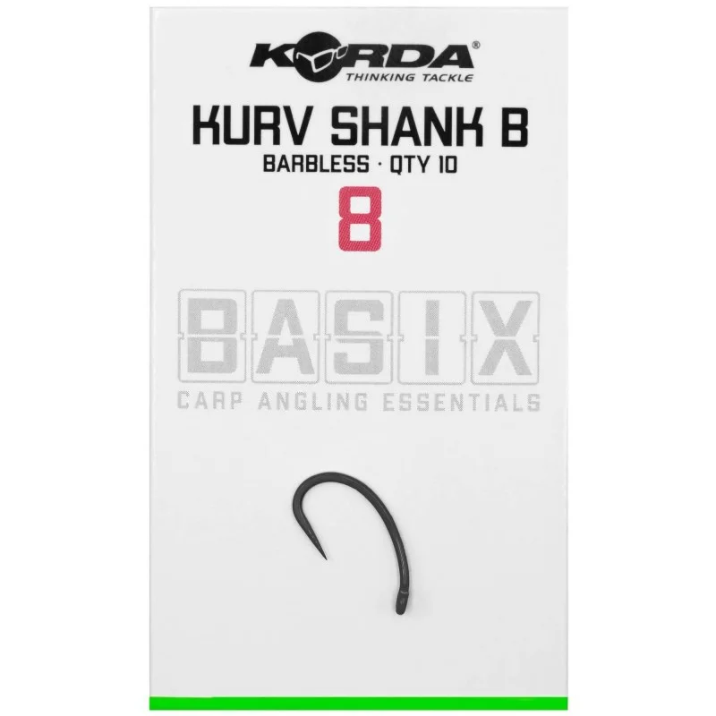 Ostatnie sztuki Haczyki Korda Basix Kurv Barbless - 8
