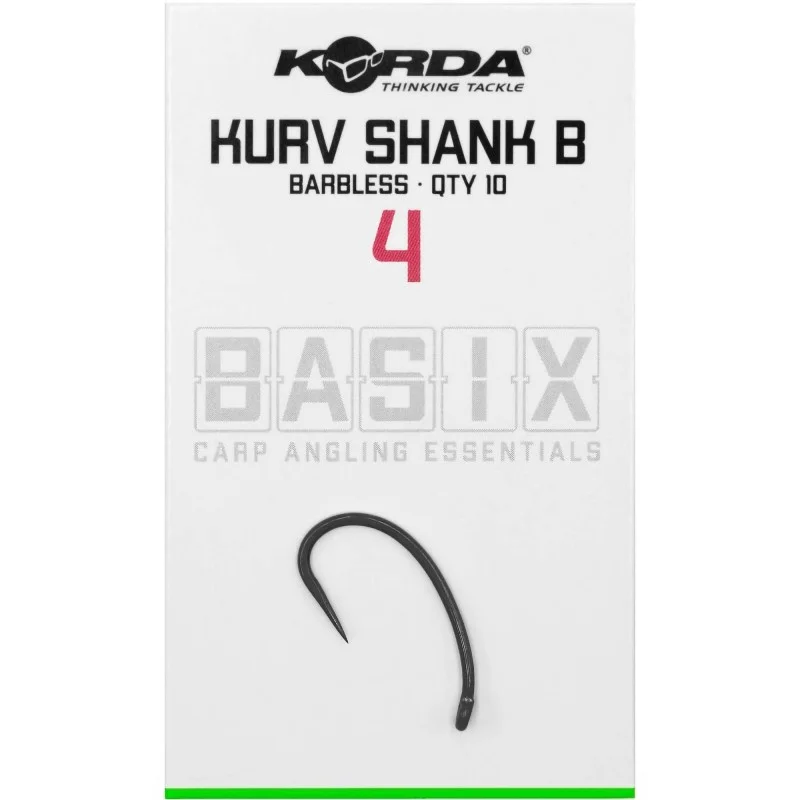 Obniżka ceny Haczyki Korda Basix Kurv Barbless - 4