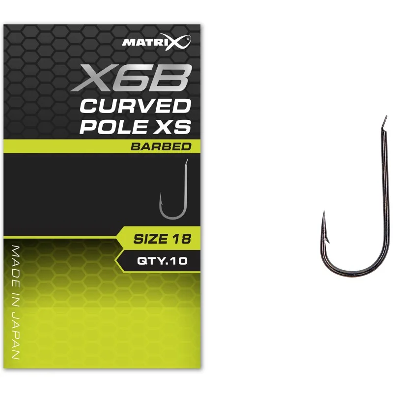 Haczyki Matrix X6B Curved Pole XS Barbed - 14 Oferta czasowa