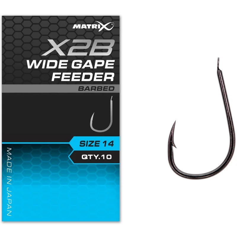 Darmowa dostawa Haczyki Matrix X2B Wide Gape Feeder Barbed - 16