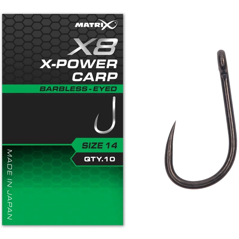 Haczyki Matrix X8 X-Power Carp Barbless Eyed - 16 Dodaj do koszyka