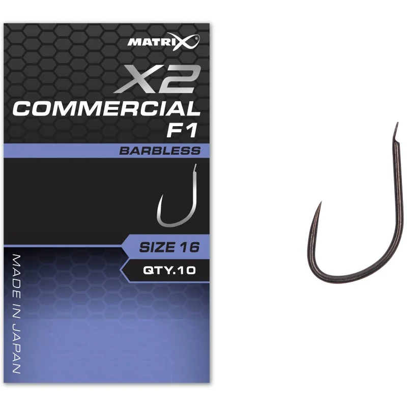 Nowy Haczyki Matrix X2 Commercial F1 Barbless - 14