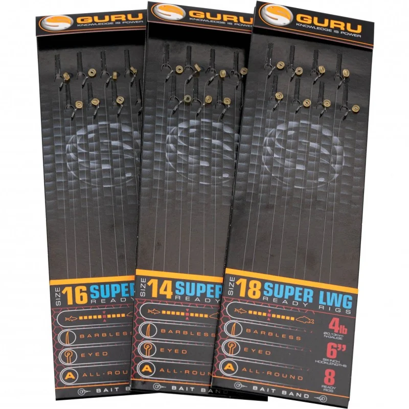 Przypony Guru Super LWG Bait Band Rigs 6" | 14 0.17mm Tylko dziś