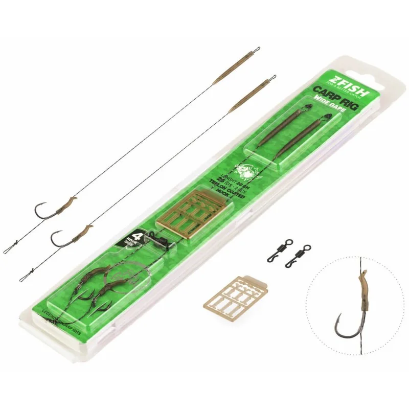Przypony Zfish Wide Gape Carp Rig - 2 Popularny