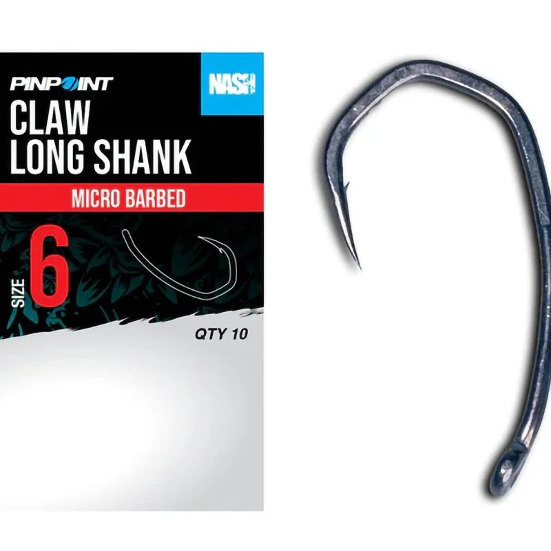 Haczyki Nash Claw Long Shank Barbed - 6 Taniej