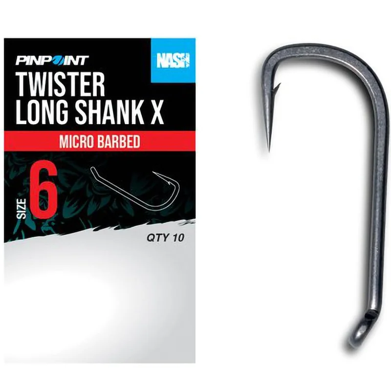 Haczyki Nash Twister Long Shank X Barbed - 2 Oferta