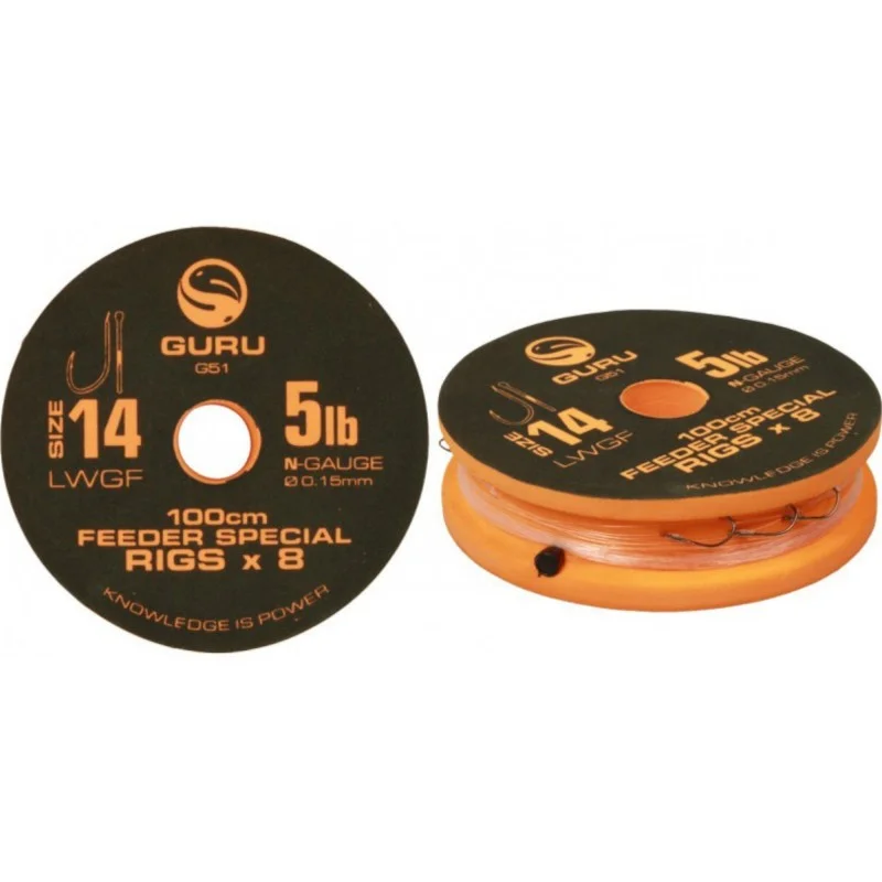 Kup teraz Przypony Guru LWGF Feeder Rig 1m - 16