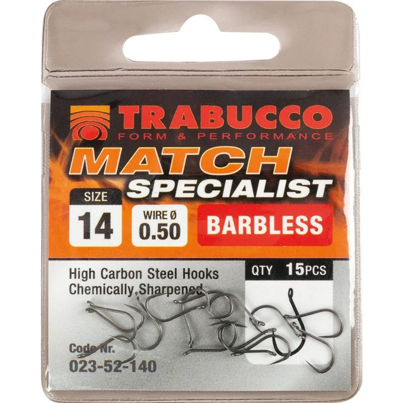 Haczyki Trabucco Match Specialist Bezzadziorowe - 12 Cena promocyjna
