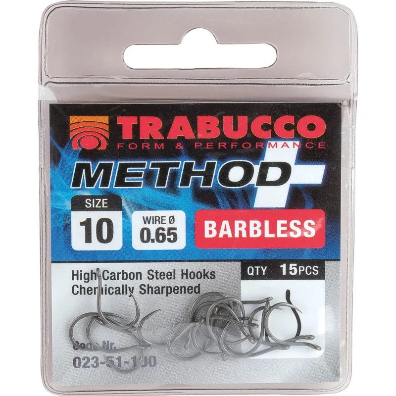 Najlepsza cena Haczyki Trabucco Method Bezzadziorowe - 12