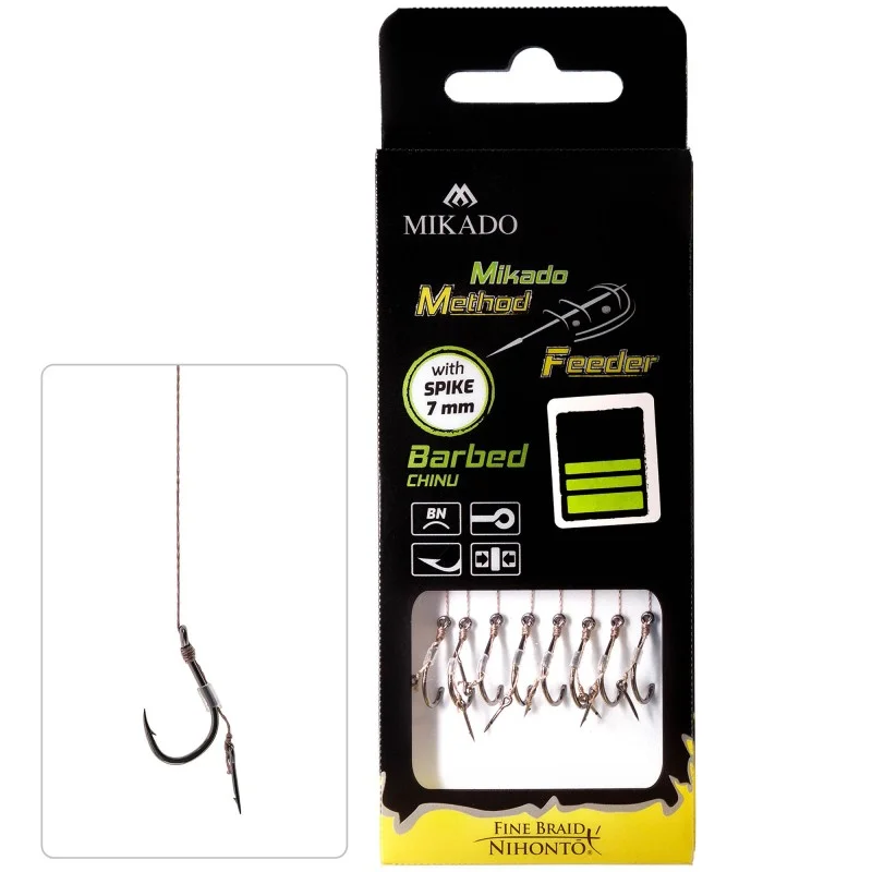 Przypony MF Mikado Z Igłą Zadziorowe Chinu - 14/0.20mm/10cm Szybka wysyłka