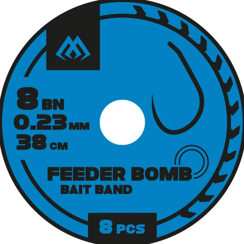 Nowość Przypony Mikado Feeder Bomb Z Gumką Bezzadziorowe - 6/0.25mm/38cm